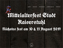 Tablet Screenshot of mittelalterkaiserstuhl.ch